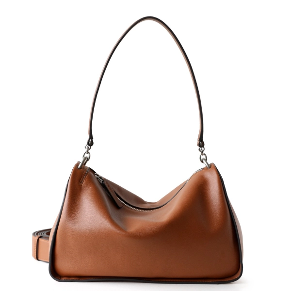 Brown Leather Hobo Shoulder Bag Crossbody Bag