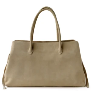 Women's Khaki Suede Commuting Handbags Large Tote Bag