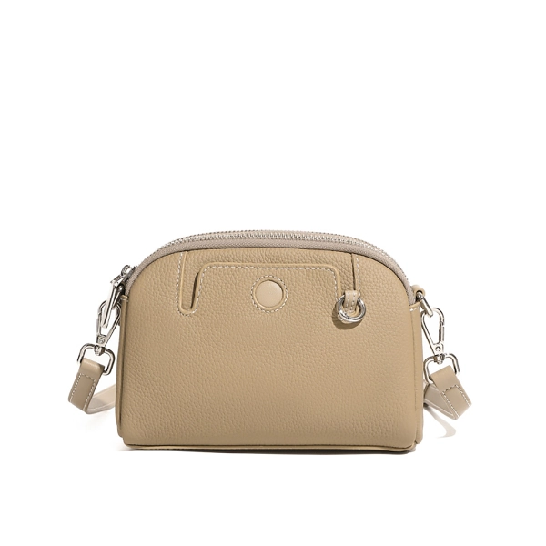 Women's Purple Genuine Leather Square Mini Crossbody Bag - Image 2
